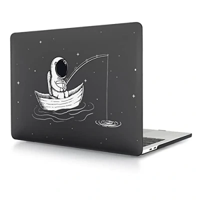Immagine di Custodia per Nuovo Macbook Air 13 pollici 2020 2019 2018 Pubblicazione Modello A1932 A2179 A2337 M1 con display Retina e Touch ID, Copertina Rigida in Plastica Protettiva, Astronauta creativo