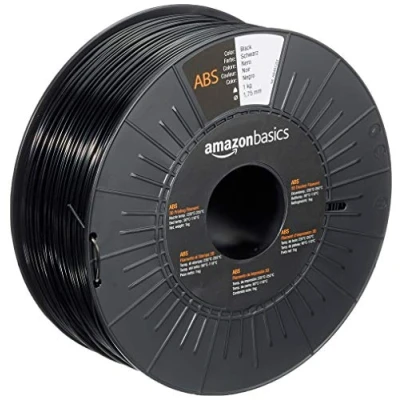 Immagine di Amazon Basics Bobina da 1 kg con filamento ABS per stampante 3D, Nero 1.75 mm