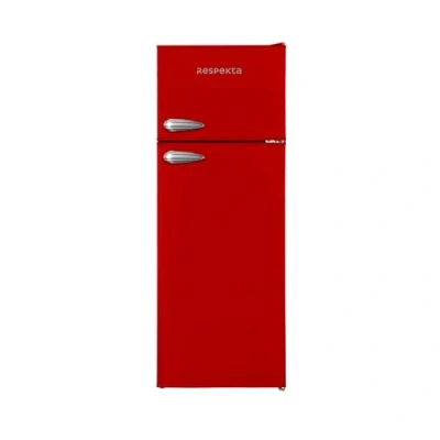 Immagine di respekta Frigorifero retrò con congelatore / 145 x 54 cm 213 L di capacità/piedi regolabili in altezza/sbrinamento automatico/funzione invernale/funzione congelamento rapido KS144VR