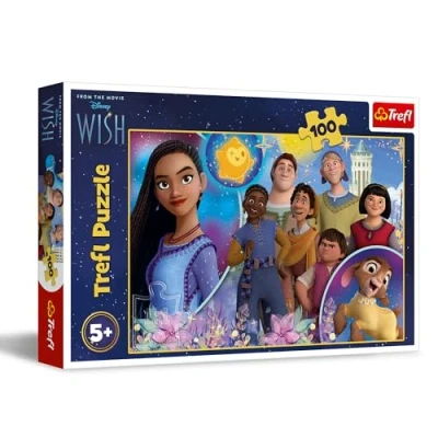 Immagine di Trefl Wish, Desiderio 100 Pezzi Puzzle Colorati con i Personaggi delle Fiabe, Intrattenimento Creativo, Gioco per Bambini dai 5 anni, Multicolore, 16474