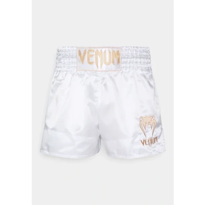 Immagine di Venum Classic MUAY THAI Short Pantaloncini sportivi, Uomo, Taglia: Large, White/gold