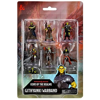 Immagine di Dungeons &amp; Dragons D&amp;D Icons of The Realms: Githyanki Warband Set di 7 figure predipinte, miniature RPG