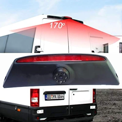 Immagine di Telecamera posteriore retrovisione dell&#039;automobile che inverte macchina di backup fotografica CCD impermeabile ad alta definizione Nero per Fiat IVECO Daily 4 Gen 2011 2014