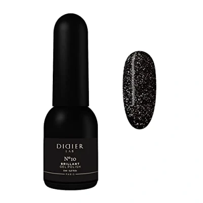 Immagine di Didier Lab Brillant Smalto Semipermanente Unghie No.10 Gel UV LED Ricco di Pigmenti Lunga Durata e Facile da Usare Colori Glitter 8ml