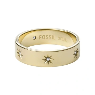 Immagine di Fossil Anello da donna, Sutton Shine Bright, acciaio inossidabile, tonalità oro, JF03874710