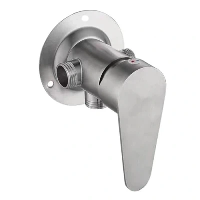 Immagine di rubinetto miscelatore per doccia, da bagno in acciaio inox, valvola di controllo, a parete, rubinetti acqua fredda e calda