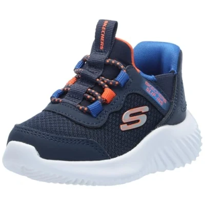Immagine di Skechers Bounder Brisk Burst, Scarpe da Ginnastica, Navy/Blue, 21 EU