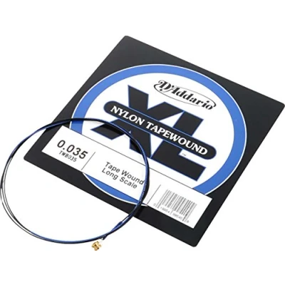 Immagine di D&#039;Addario TWB035 Singola corda in nylon tapewound per basso, scalatura .035