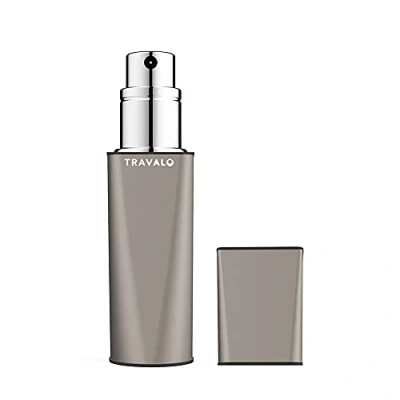 Immagine di Travalo atomizzatore per profumo Obscura, sistema di ricarica, formato da viaggio, approvato TSA, senza vetro, grigio, 4,8 g, I0101976, 5 ml