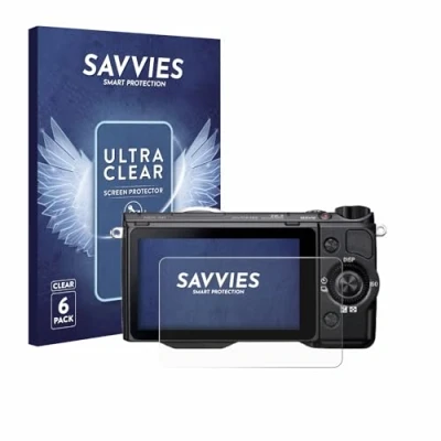 Immagine di savvies (6 Pezzi Pellicola Protettiva per Sony Alpha NEX 5R Protezione Schermo Trasparente