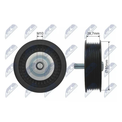 Immagine di NTY RNK ME 016 Galoppino/Guidacinghia, Cinghia trapezoidale 85mm