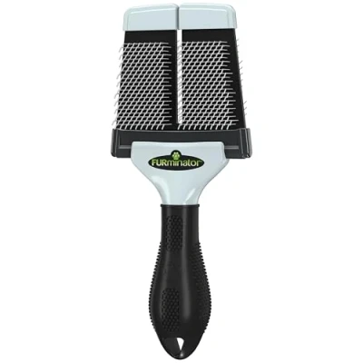 Immagine di FURminator spazzola per spennare taglia L, grande con setole in acciaio inox cani e gatti di media