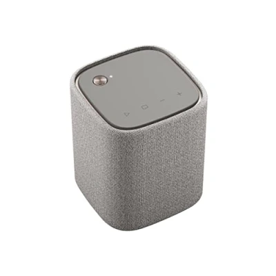 Immagine di Yamaha WS B1A Speaker Bluetooth Portatile, Altoparlante Wireless con Design Impermeabile Resistente ad Acqua e Polvere IP67 Clear Voice, fino a 12 h di Autonomia, Grigio Chiaro