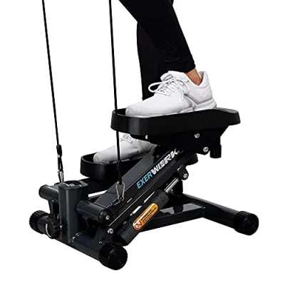 Immagine di Exerpeutic EXERWORK 850 Mini stepper Bluetooth Smart Cloud Fitness a capacità estesa con altezza regolabile, app gratuita e impostazione degli obiettivi di allenamento