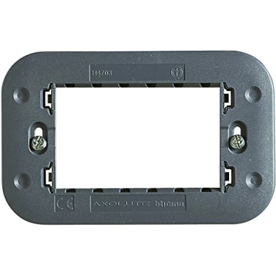 Immagine di BTicino H4703 Axolute Supporto 3 Moduli, Rosso