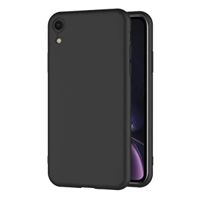 Immagine di AICEK Cover per iPhone XR, XR Nero Silicone Case Molle di TPU Sottile Custodia (6,1 Pollici)