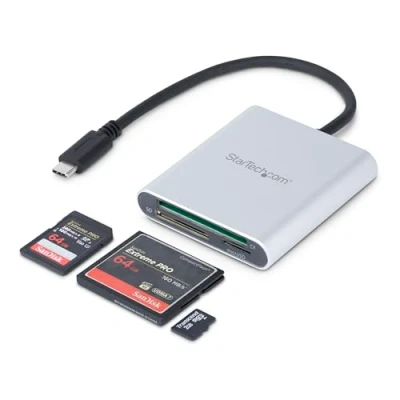 Immagine di StarTech.com Lettore Multischede esterno per Flash Card SD/MMC/CF USB 3.1 ( Tipo C ) Gen 1 (5Gbps)