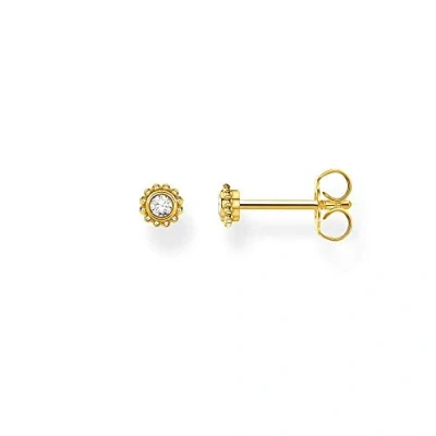 Immagine di Thomas Sabo Orecchini da Donna a Forma di Fiore in Argento Sterling 925
