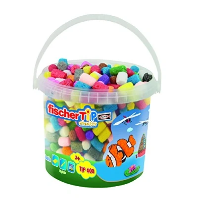 Immagine di Fischer TiP FischerTip 533782, Materiale per Creare, Giocattolo Creativo, 600 Pezzi, Multicolore, da 3 Anni in su, Colore Colourful