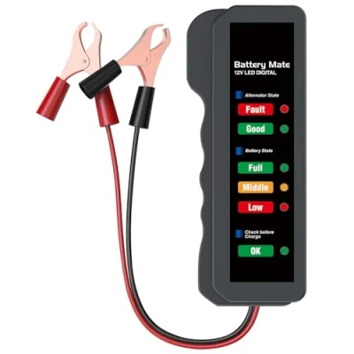 Immagine di 12V tester Batteria Auto, indicatore del di carico automobilistico, controllo automatico 12 volt per l&#039;automobile
