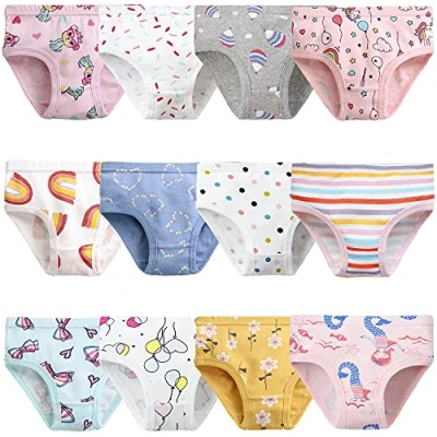 Immagine di Adorel Slip Mutandine Cotone Culotte Intimo Bambine Confezione da 12 Palloncino 2 3 Anni (Dimensioni del Produttore 100)