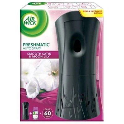 Immagine di &#039;4 X Airwick FreshMatic Max Starter Set di supporto (bianco) + refill &quot;Satin &amp; Lily 250 ML