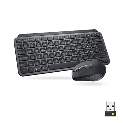 Immagine di Logitech MX Keys Mini Combo for Business, compatto, tastiera e mouse senza fili, tecnologia Logi Bolt, Bluetooth, certificato Windows/Mac/Chrome/Linux Grigio