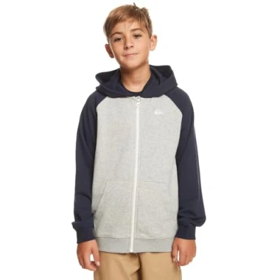 Immagine di Quiksilver EASY DAY zip Youth Felpa con per bambini, Taglia: 128, Light grey heather