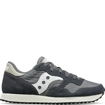 Immagine di Saucony DXN Trainer W Sneakers basse, Donna, Taglia: 37.5, Dark grey/beige Pelle e tessuto