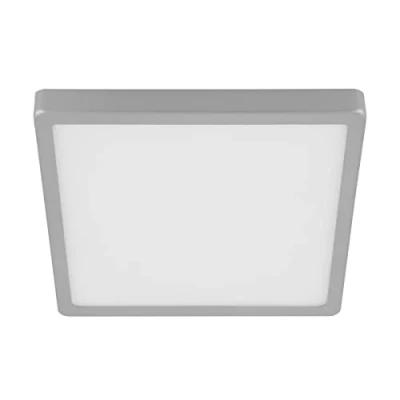 Immagine di EGLO plafoniera Led Molay a 1 in acciaio e plastica, argento, bianco, bianco caldo, L x P 28,5 cm