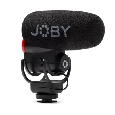 Immagine di JOBY Wavo PLUS, Microfono Vlogging On Camera, Super Cardioide, Monitoraggio Audio dal Vivo, Filtro High Pass, Alimentazione Automatica, Livello Batteria a LED, Fotocamere Compatte