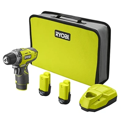 Immagine di Ryobi R12DD 220S Trapano avvitatore a batteria 12V, 2 velocità, batterie da 2.0Ah