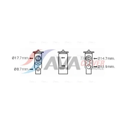 Immagine di AVA COOLING SYSTEMS VN1366 Valvola Espansione Climatizzatore