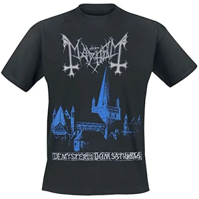 Immagine di Mayhem De Mysteriis Dom Sathanas Uomo T Shirt Nero XL 100% Cotone Regular