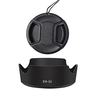 Immagine di Paraluce per obiettivo EW 53 e 49 mm Compatibile Canon M50 M5 M10 M6 kit EF M 15 45 F/3.5 6.3 STM IS Lens (1+1 confezione)