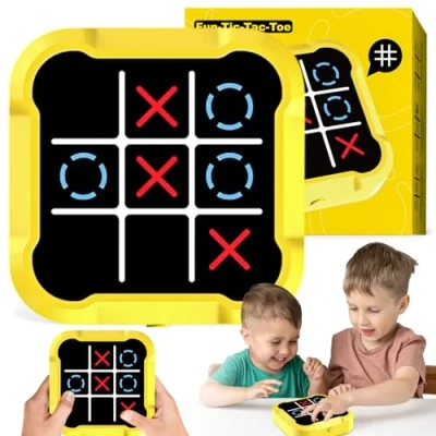 Immagine di Gioco Tic Tac Toe,Console Portatile per Puzzle 3 In 1,Tris Elettronico Toe,Gioco Tris Elettronico,Giochi di Smart Games,Giochi da Viaggio Portatili Bambini e Adulti