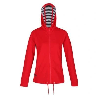 Immagine di Regatta Bayarma Felpa con cappuccio da donna in cotone zip intera. Caratterizzato tessuto Coolweave. Adatto per passeggiate ed escursioni.