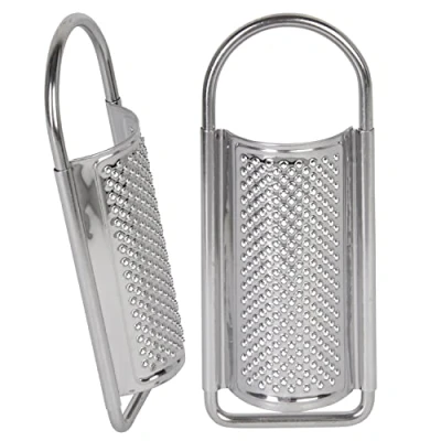 Immagine di wenco Grattugia per noce moscata in acciaio inox 15 cm, argento, perfetta grattugiare finemente moscata, cannella e spezie, durevole, lavabile lavastoviglie, salvaspazio, ideale
