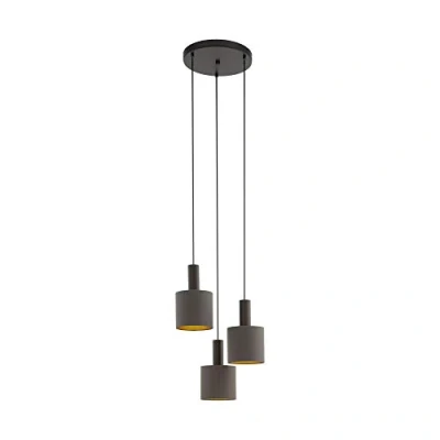 Immagine di Eglo Concesa 1 Lampadario a Sospensione in Acciaio, 60 W, Marrone Scuro