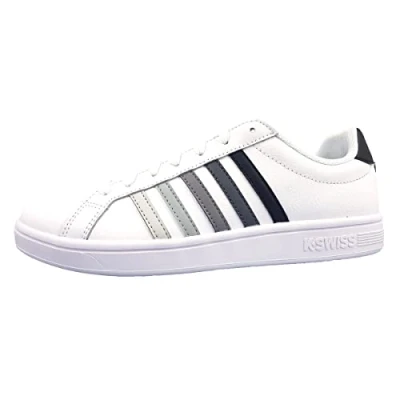 Immagine di K SWISS Court Tiebreak Sneakers basse, Uomo, Taglia: 44, White black gradient Pelle e tessuto