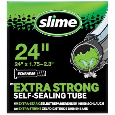 Immagine di Slime 30082 Camera d&#039;Aria per Bici con Sigillante Antiforatura, Autosigillante, Prevenire e Riparare, Valvola Schrader, 47/57 507 mm (24&quot;x1,75 2,125&quot;)