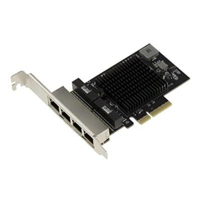 Immagine di KALEA INFORMATIQUE PCIe 2.5 LAN Quad Gigabit ethernet 10 100 1000 2500 1G 2.5G 4 porte RJ45. Con chipset Realtek RTL8125