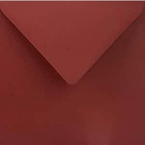 Immagine di Netuno 100 buste colorate quadrate rosso scuro 153 x mm 115g Sirio Color Cherry lettere eleganti lettera rosse per biglietti partecipazioni inviti Natale matrimonio red envelope