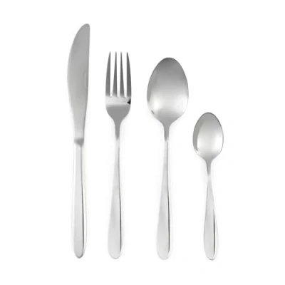 Immagine di Progress BW13655EU7 Set di posate da 24 pezzi in acciaio inox California per 6 persone, coltelli e forchette, lavabili lavastoviglie forche cucchiai, finitura lucida a specchio