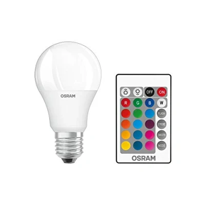 Immagine di Osram Retrofit RGBW Lamps with Remote Control Lampadina LED 9 W, Opaco, Confezione Doppia
