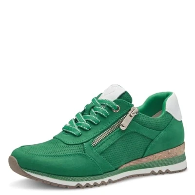 Immagine di MARCO TOZZI Sneakers Donna Basse con Lacci e Zip, Verde (Leaf Green Com), 38 EU