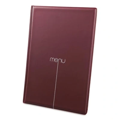 Immagine di I Love Menu Linea Risto Portamenu, PVC, Bordeaux, A4 (per fogli 21x29,7 cm)
