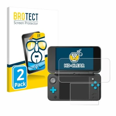 Immagine di brotect Pellicola Protettiva per New Nintendo 2DS XL Protezione Schermo (2 Pezzi) [Trasparente, Anti Impronte]