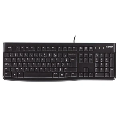 Immagine di Logitech K120 Tastiera Cablata Business ‎per Windows/Linux, Layout ‎Olandese Belga Azerty, Nero