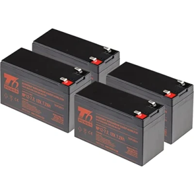 Immagine di Set di batterie T6 Power per l&#039;alimentatore backup APC, numero parte RBC31, VRLA, 12 V